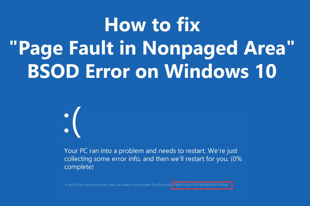 paged fault in nonpaged area