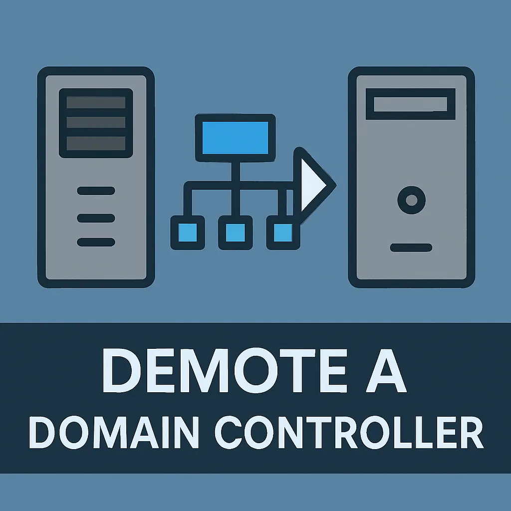 How to demote a domain controller