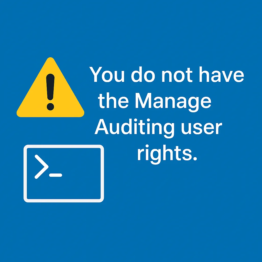 Robocopy Manage Auditing user rights