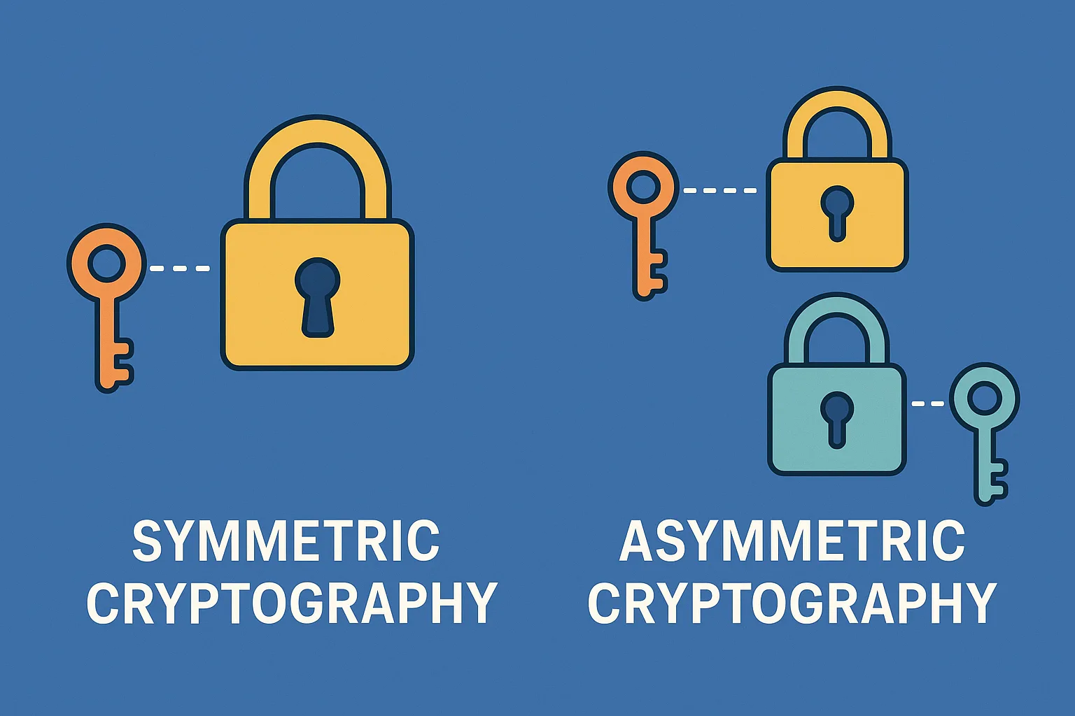 Symmetric and Asymmetric Cryptography
