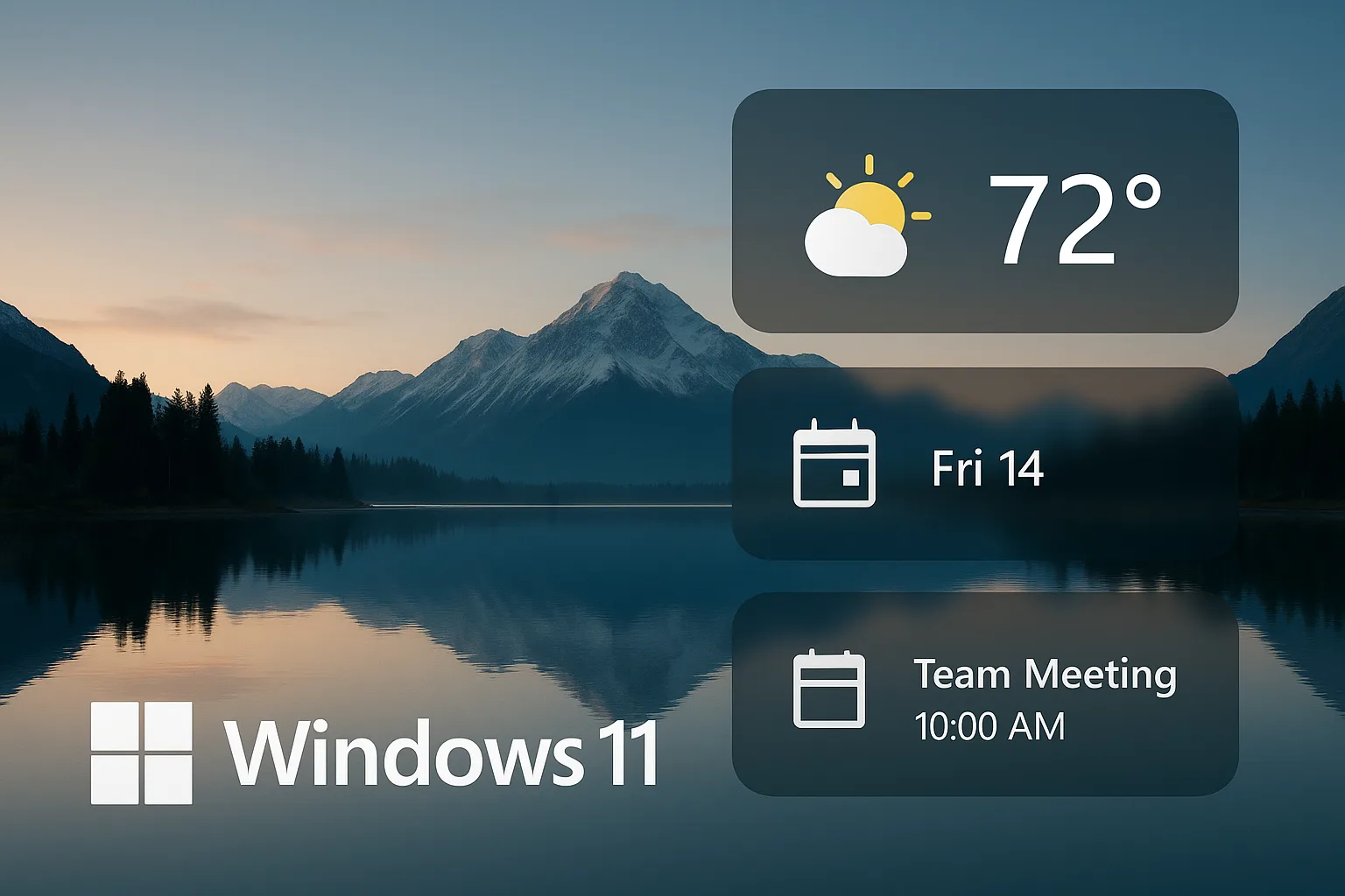 Windows 11 Lock Screen Widgets